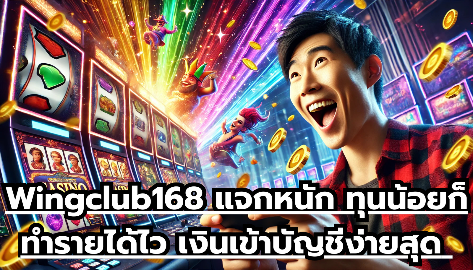 Wingclub168 แจกหนัก ทุนน้อยก็ทำรายได้ไว เงินเข้าบัญชีง่ายสุด แบบรัวๆ