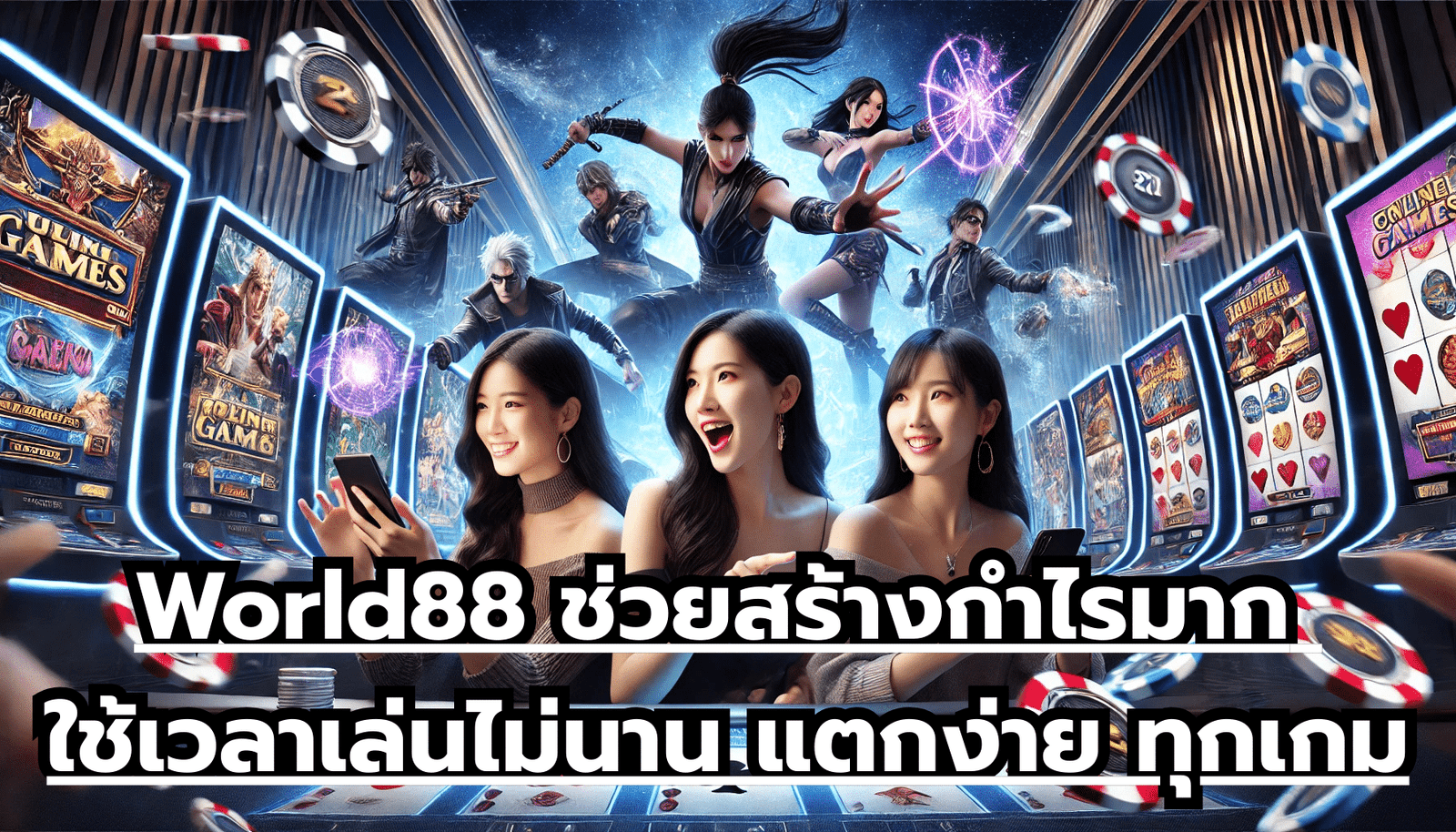 World88 ช่วยสร้างกำไรมาก ใช้เวลาเล่นไม่นาน แตกง่าย ทุกเกม