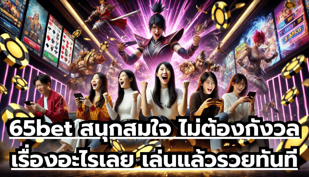 65bet สนุกสมใจ ไม่ต้องกังวลเรื่องอะไรเลย เล่นแล้วรวย ทันที