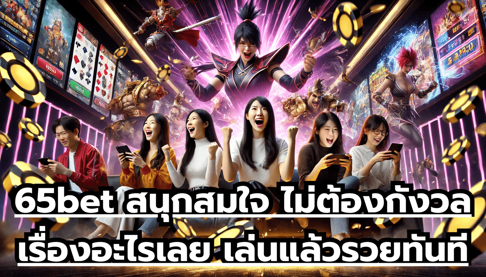65bet สนุกสมใจ ไม่ต้องกังวลเรื่องอะไรเลย เล่นแล้วรวย ทันที